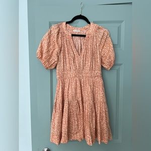 Ulla Johnson Mariana pintucked leopard-print cotton-voile mini dress